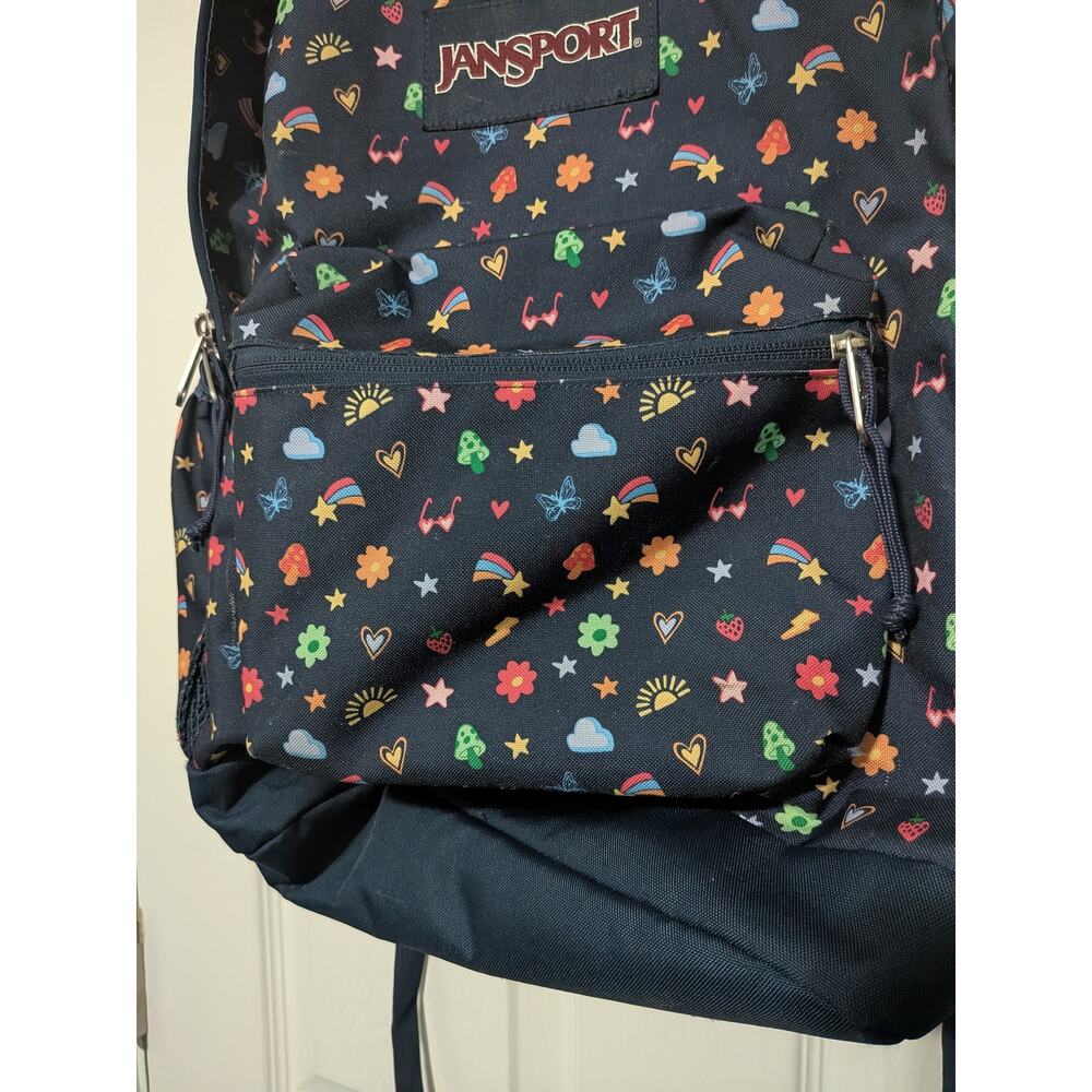 Jansport Cross Town Plus 17" Backpack Bookbag w/ 15" Laptop Sleeve Slice of Fun - Picture 4 of 11